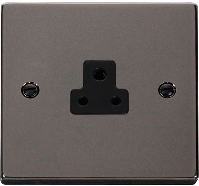 SE HOME Black Flush Socket Plate