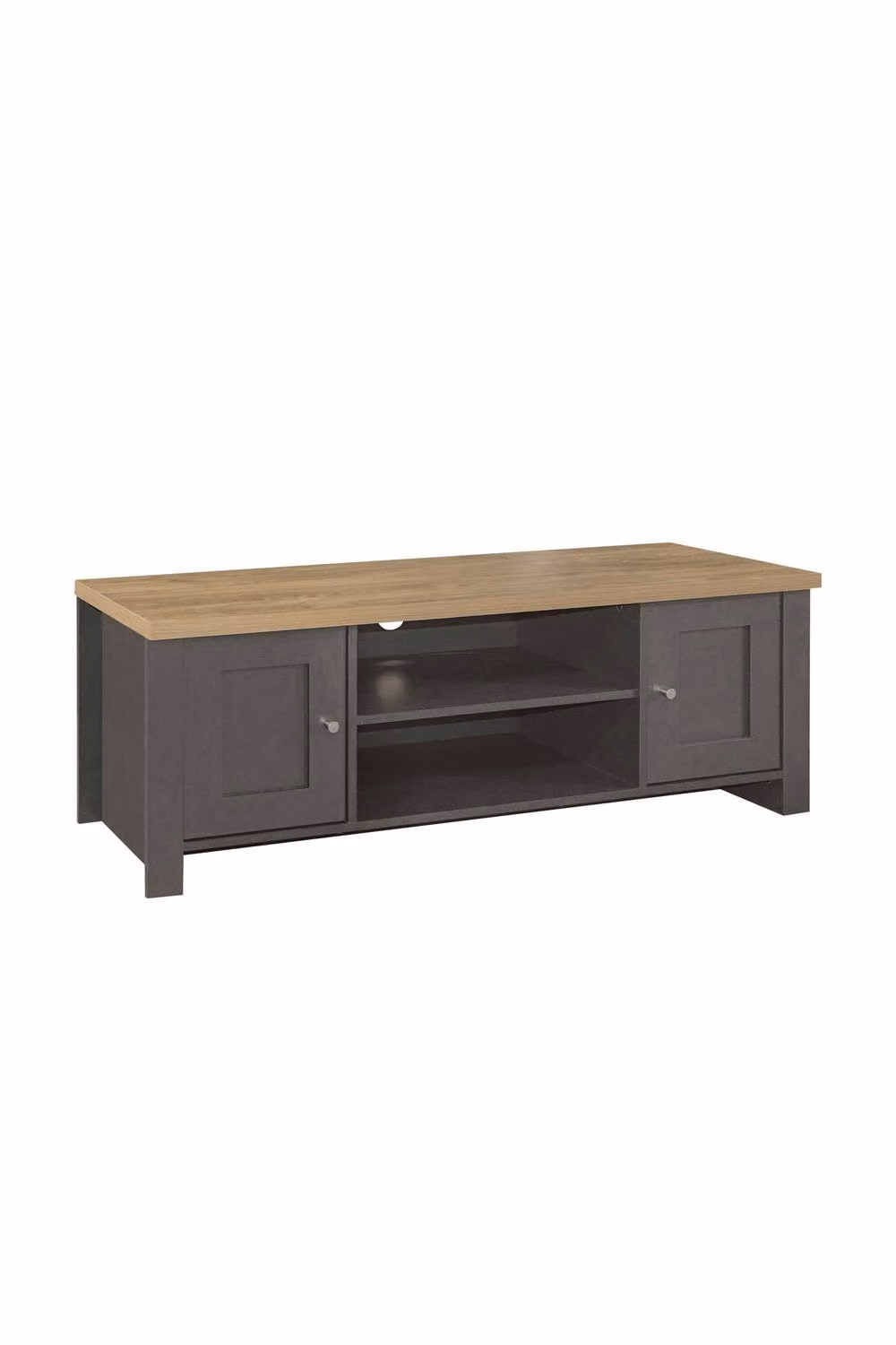 Birlea Highgate Large TV Unit in Grey and Oak Effect – 2
