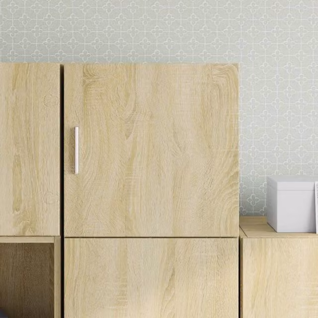 Berkfield Home Sonoma Oak Wall Cabinet in Brown, W/D/H: 40 x 42.5 x 40 cm