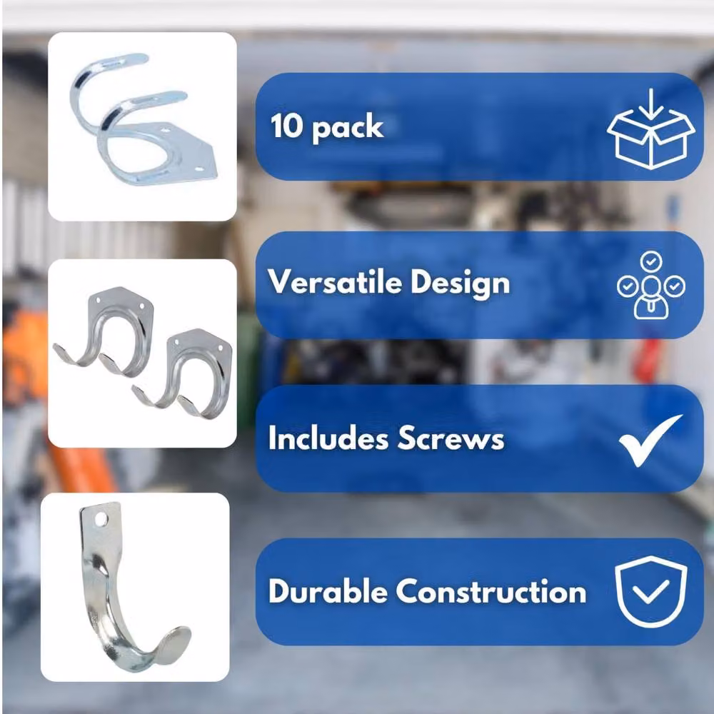 Marco Paul 10-Piece Stainless Steel Eye Screw Hooks in Silver – 2