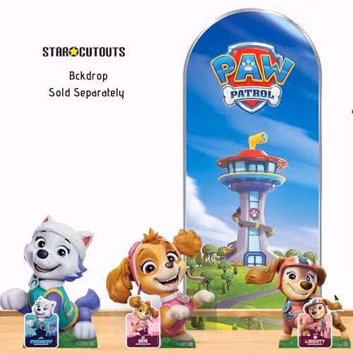 Star Cutouts SC4600 Skye Liberty and Everest Paw Patrol 20 Piece Multicolour Cardboard Cutouts Multipack for Childrens Party Decorations – 4
