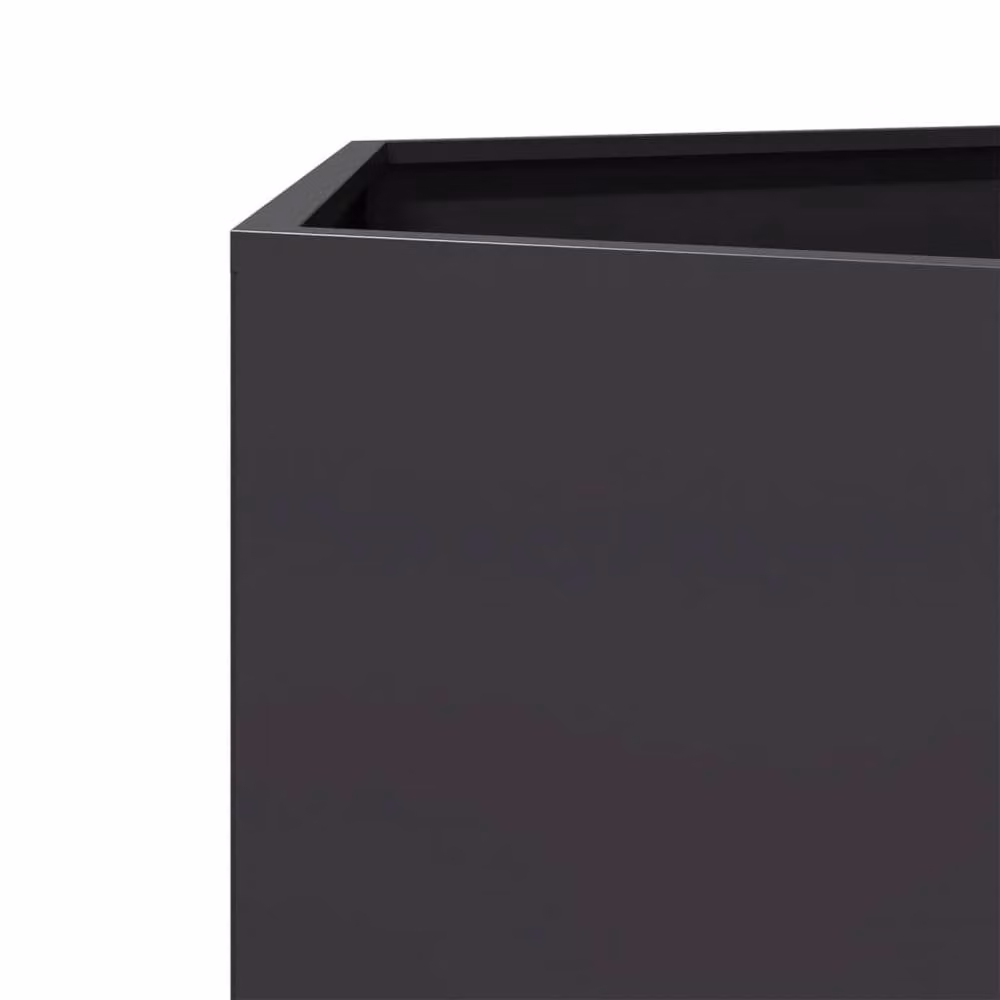Berkfield Home Garden Black Hexagon Steel Planter W: 138 cm, D: 120 cm, H: 45 cm – 6