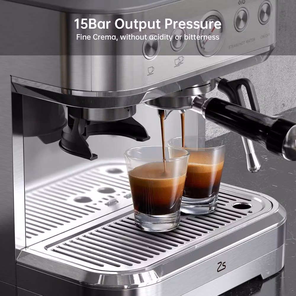 London Boutique Silver Bean to Cup Coffee Machine with Grinder and Milk Frother – 3