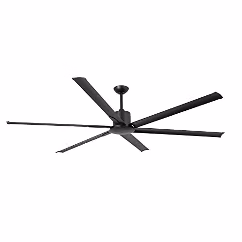 Netlighting Andros Extra Large Black Ceiling Fan with DC Motor and Remote Control – 1