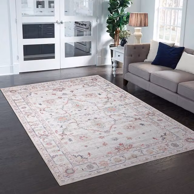 Woohoo Furniture Atlanta Ombre Chenille Flatweave Rug in Beige and Multicolour, W: 100 cm, L: 200 cm