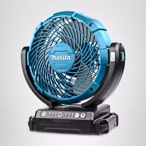 Makita Black Plastic Table Fan with Oscillation and Timer – 12