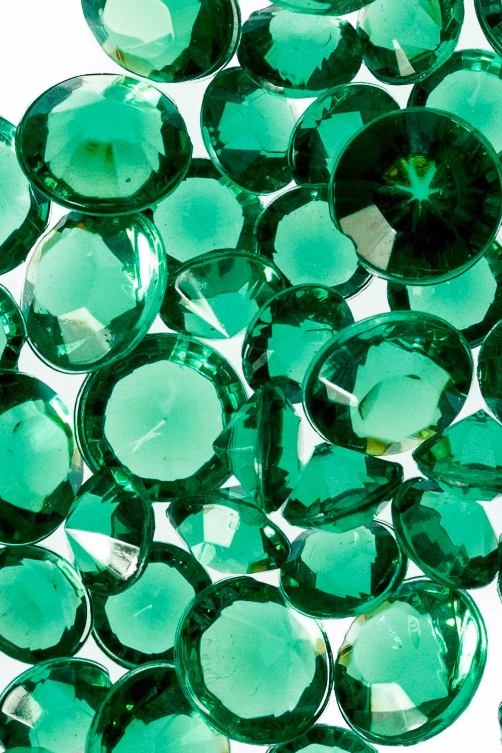 Neel Blue Acrylic Rhinestone Table Confetti Scatters, 2000 Pieces, Emerald and Blue – 5
