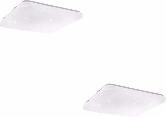 Loops 2 Pack White Square LED Ceiling Light for Bathroom and Indoor Use – 1