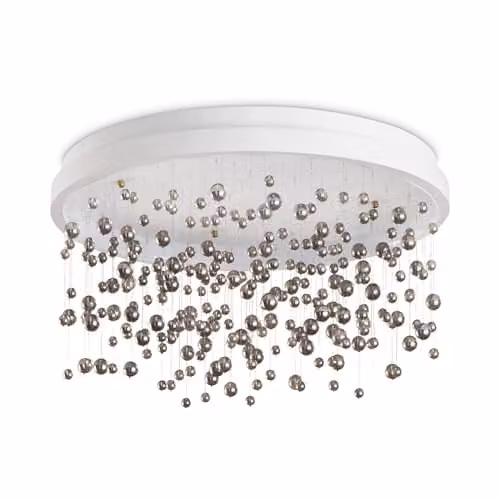 Netlighting Armony Semi Flush Ceiling Light in White with 4900Lm and 3000K Warm White Light