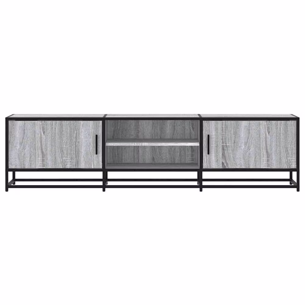 Berkfield Home Industrial TV Cabinet in Grey Sonoma, W/D/H: 160 x 41 x 41 cm – 3
