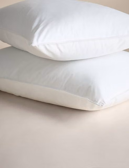 M&S Smart Wash & Dry Firm Pillows, 2 Pack, White