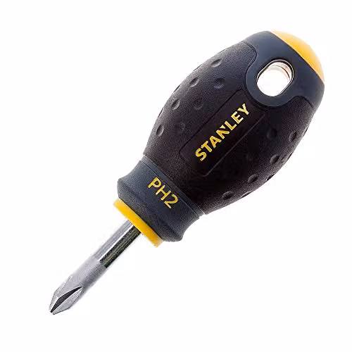 Stanley Fatmax Stubby Phillips PH2 x 30mm Screwdriver in Black and Yellow – 1