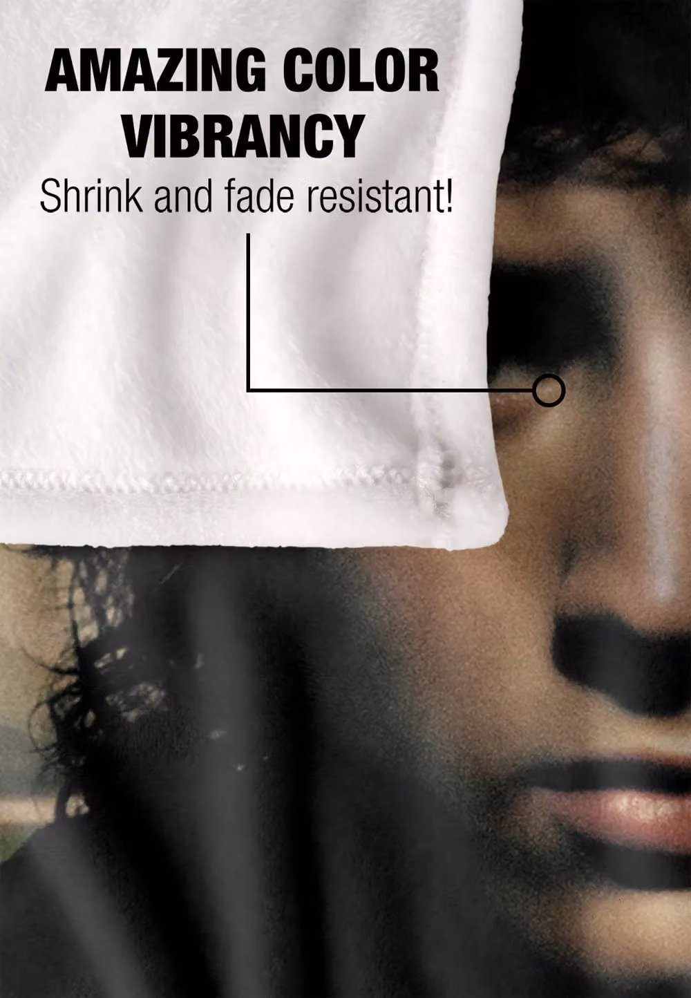 Lord of the Rings Frodo One Ring Poster Super Soft Throw Blanket, White, W/D: 152 x 127 cm – 4