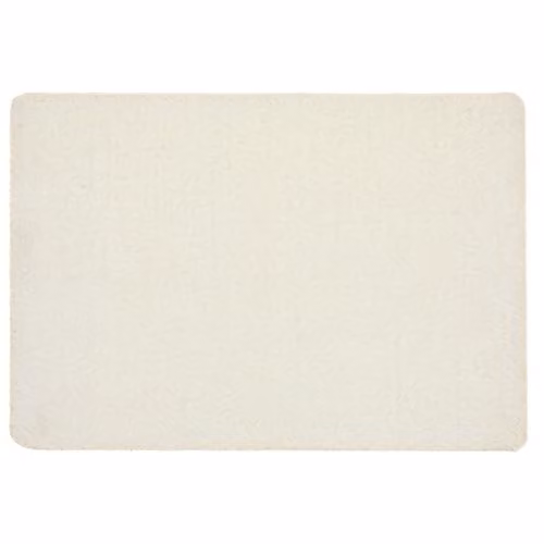 My Mat Non-Slip Washable Shaggy Pile Rectangular Rug in White and Beige, W: 140 cm, L: 200 cm