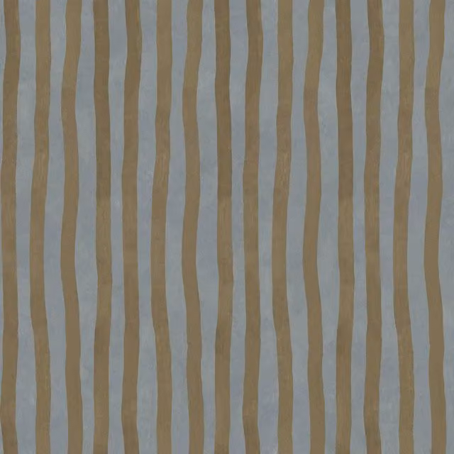 House of Hackney Artist's Stripe Wallpaper in Blue