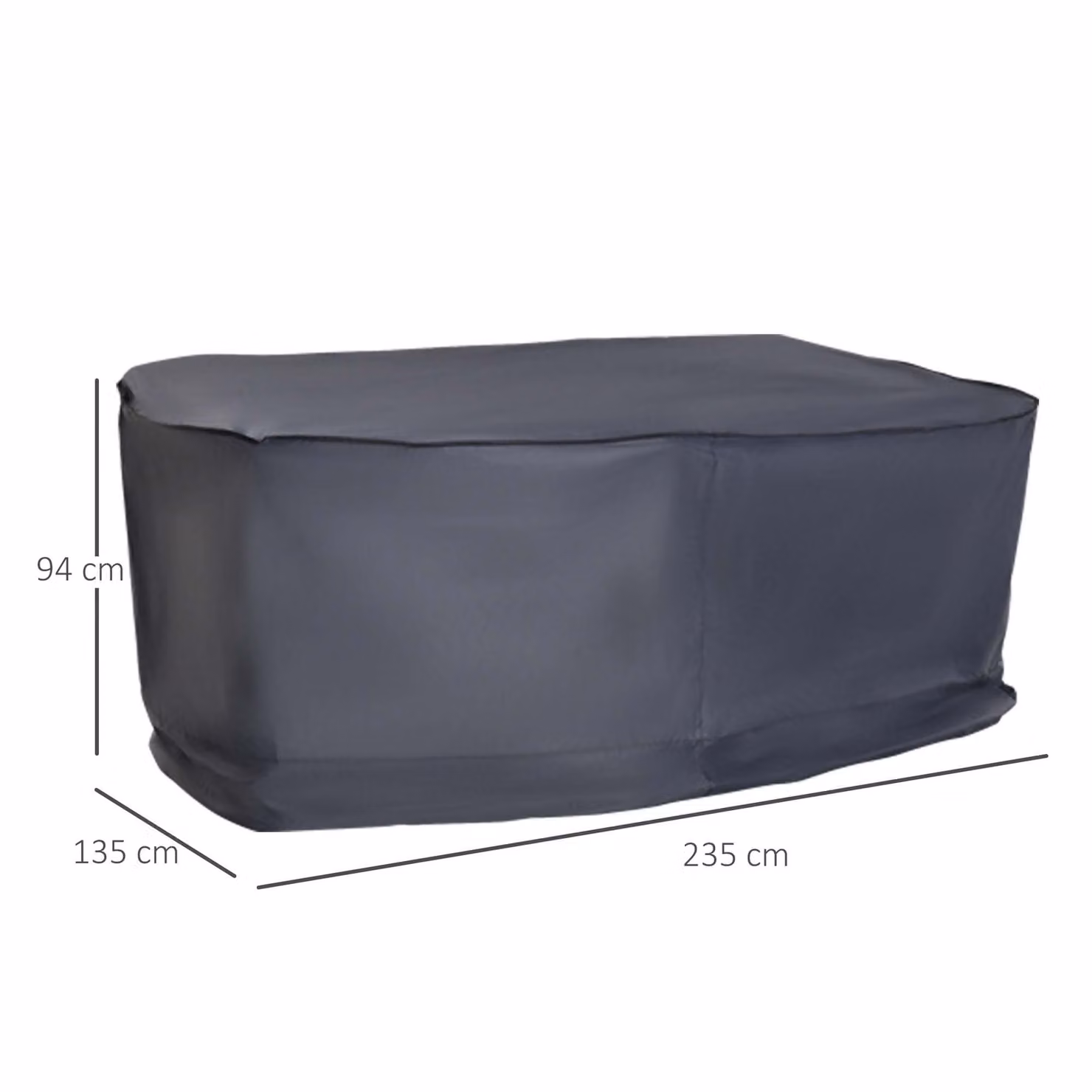 Outsunny Waterproof Grey Oxford Cloth Garden Sofa Cover for 2-3 Seater Sets – 2