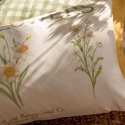 Voyage Maison Wildflowers Floral Outdoor Cushion in Yellow and Multicolour, W/H: 50 x 30 cm – 2