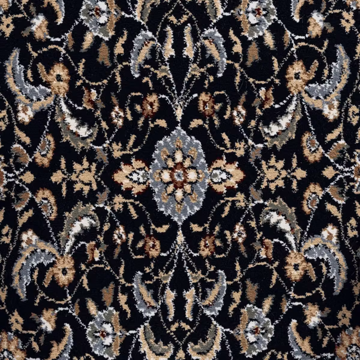 The Rug Shop UK Dark Blue Traditional Floral Machine Woven Easy Care Rug W: 160 cm, D: 230 cm – 3