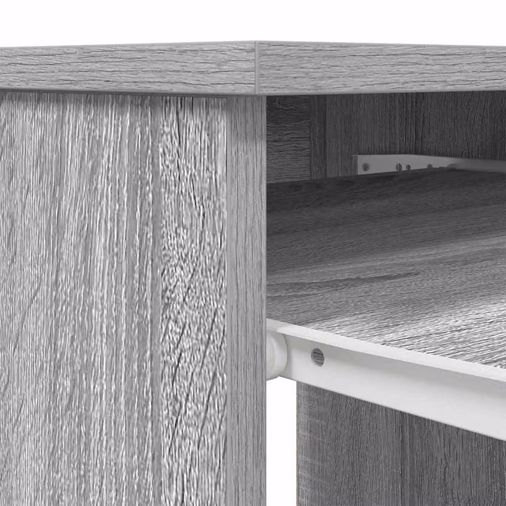 Berkfield Home Grey Sonoma Modern Writing Desk, W/D/H: 86 x 49 x 76 cm – 3