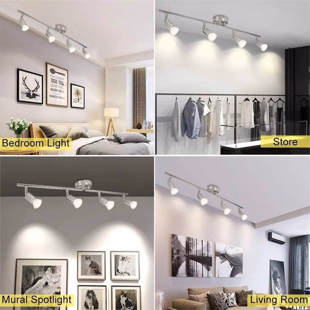 Nordara Silver 4 Way Adjustable Dimmable LED Ceiling Spotlight – 2