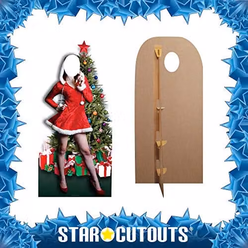 Star Cutouts Mrs. Christmas Freestanding Paper Stand-in for Adult Christmas Parties – 2