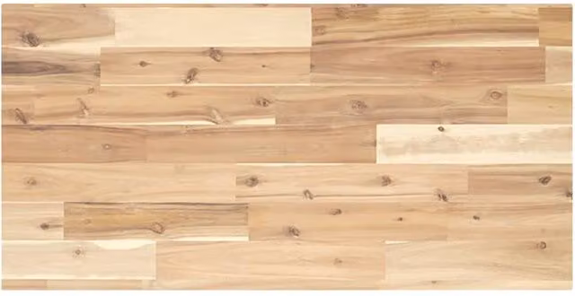 Berkfield Home Floating Shelf in Brown Untreated Solid Acacia Wood, W/D/H: 60 x 40 x 2 cm – 1