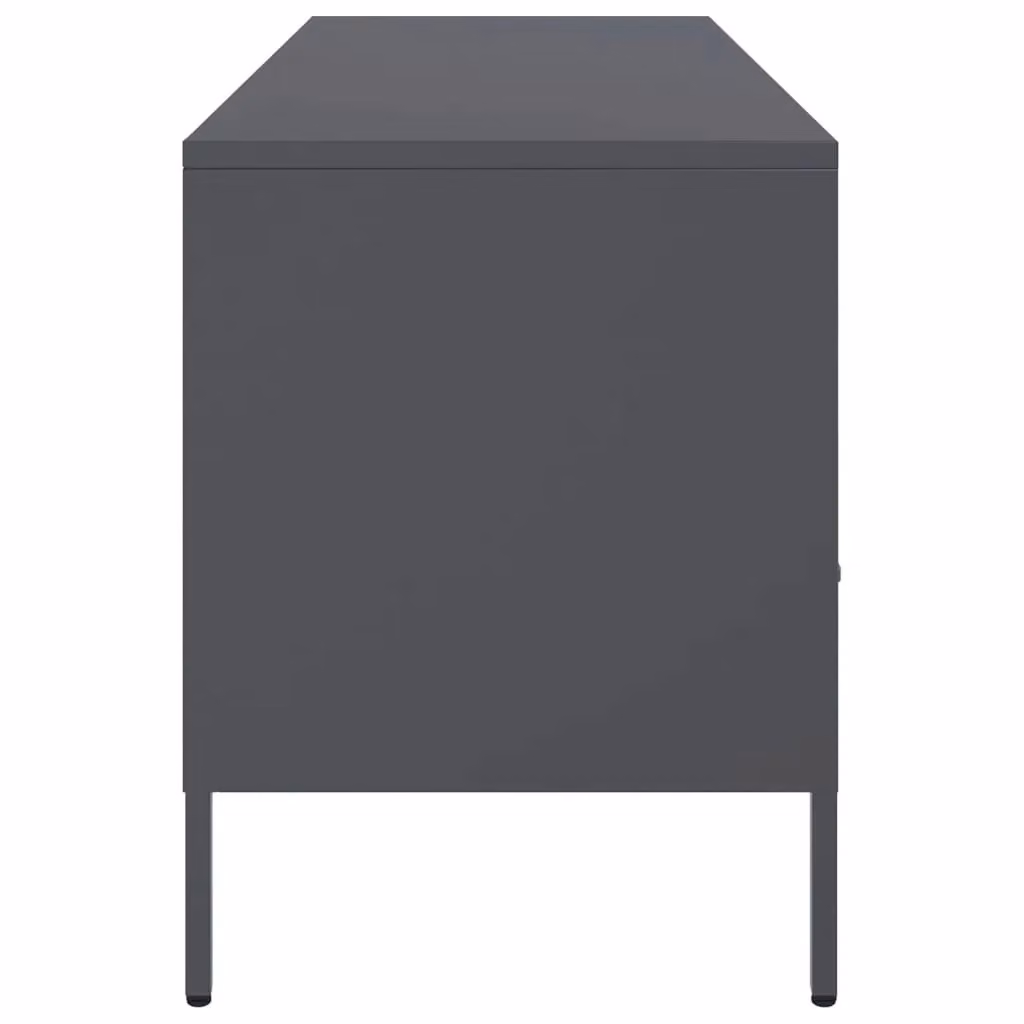 Berkfield Home Industrial TV Cabinet in Anthracite Matt Metal, W/D/H: 100.5 x 39 x 50.5 cm – 4