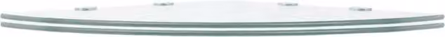 Berkfield Home Corner Glass Shelves with Chrome Supports, Set of 2, Clear, W/D: 45 x 45 cm