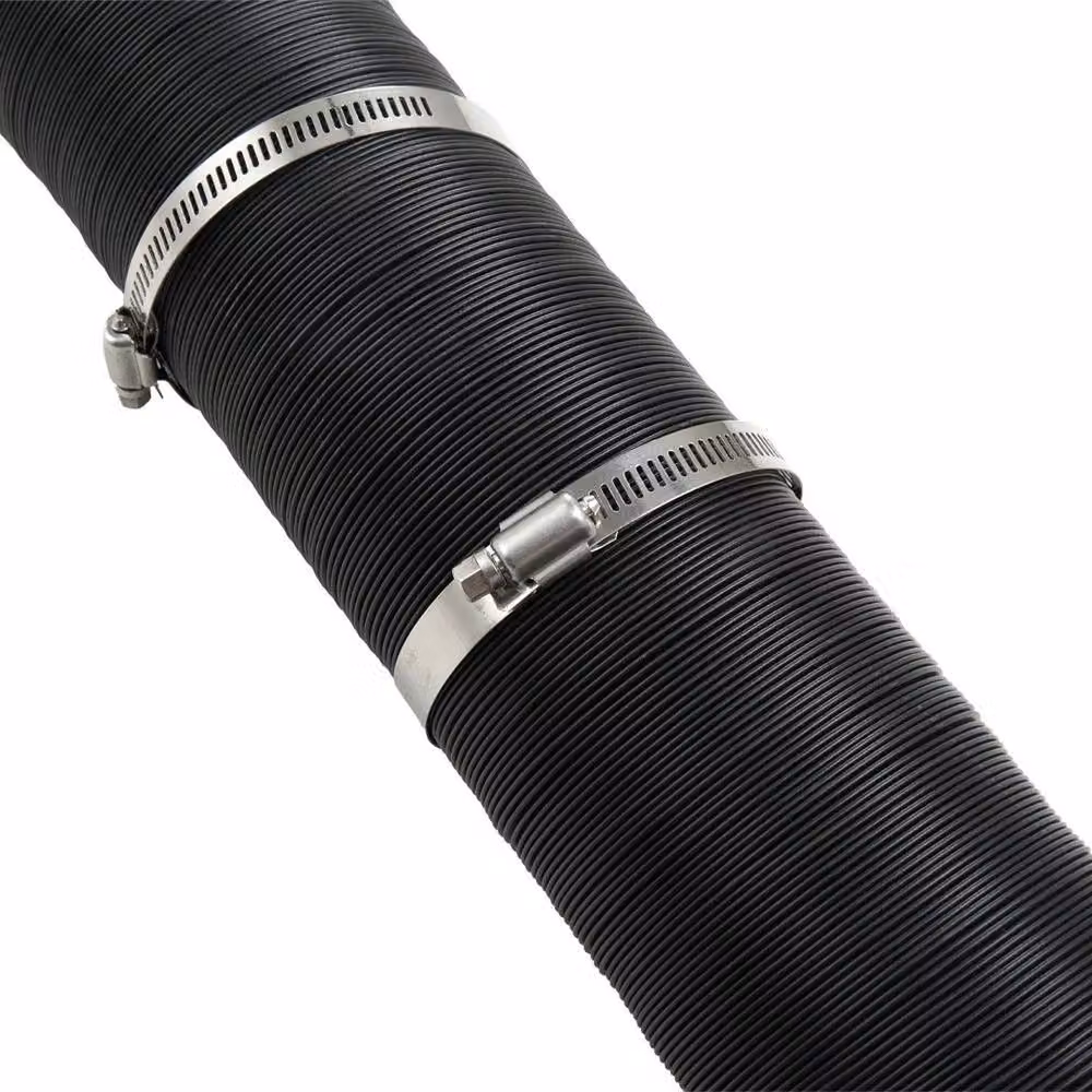 SPETLEK Black Aluminium and PVC Flexible Ventilation Air Ducting Pipe – 4