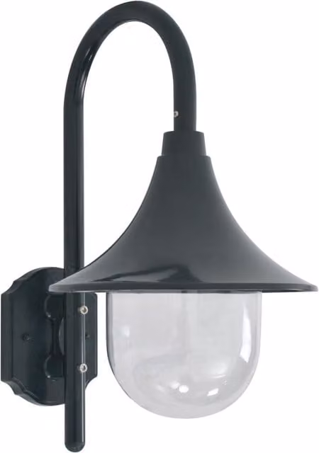 Berkfield Garden Wall Lantern in Dark Green Aluminium with E27 Fitting, 42 cm