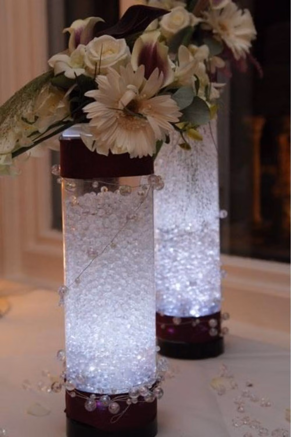 KDMD Transparent Glass Cylinder Vase, Height: 40 cm, Diameter: 10 cm – 2