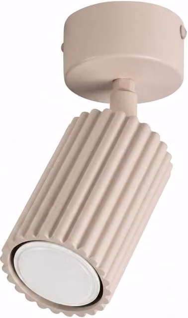 Sollux Lighting minimalist cylinder ceiling lamp in taupe, W/D/H: 18 x 7 x 7 cm – 1