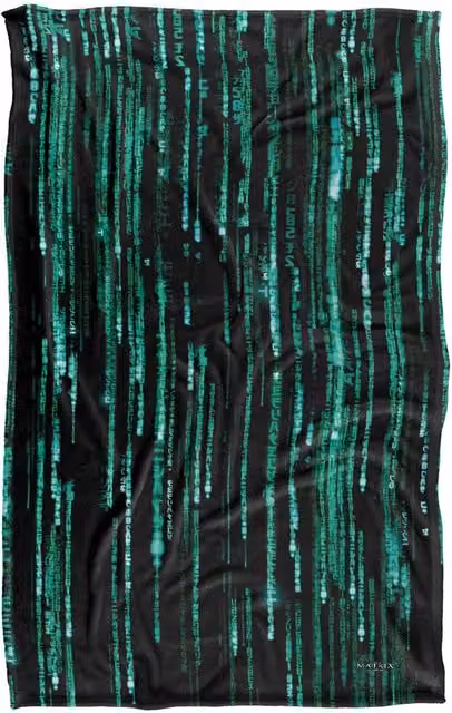 Warner Bros. The Matrix Matrix Code Silky Touch Super Soft Fleece Throw Blanket, Multicolour, W: 91 cm, D: 147 cm – 6