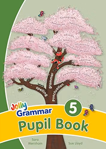 Jolly Phonics Grammar 5 Pupil Book in Precursive Letters, Multicolour