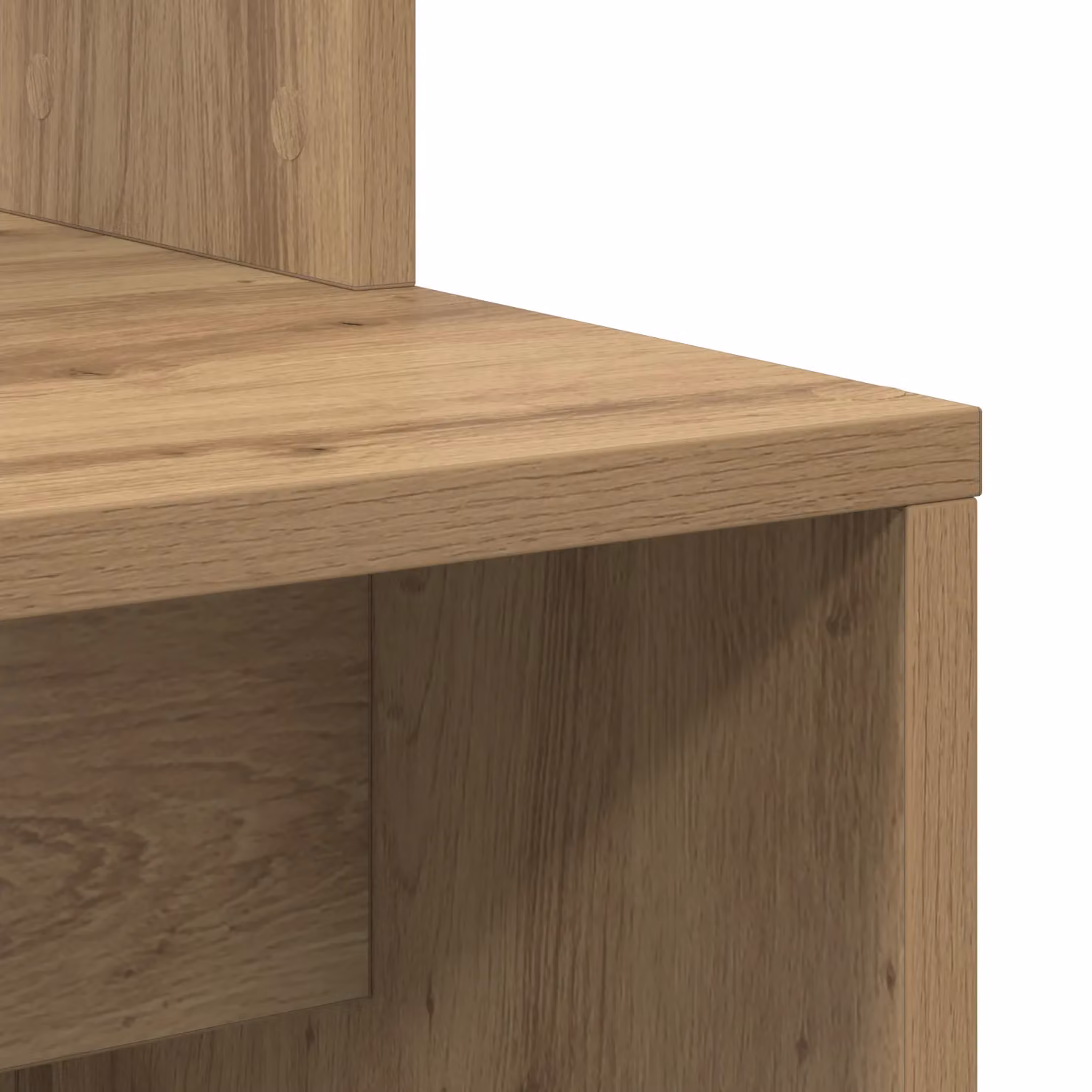 Berkfield Home Artisan Oak Writing Desk in Brown Engineered Wood – 3