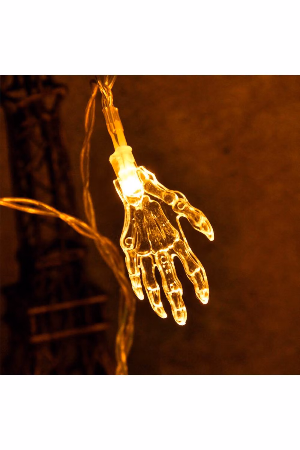 KDMD Halloween Crystal Skeleton LED String Lights, 10 LEDs, 2m, Transparent, IP44 – 3