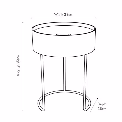 Pacific Lifestyle Industrial Wooden Storage Coffee Table with Metal Frame in Dark Grey, W/D/H: 51.5 x 38.0 x 38.0 cm – 2