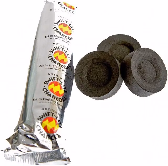 KDMD Pack of 10 Charcoal Tablets in Grey