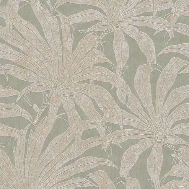 I Love Wallpaper Gentle Palms Botanical Wallpaper in Green and Yellow