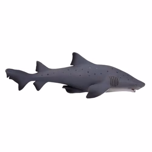 MOJO Large Bull Shark Sealife Animal Model Figure in Grey and Multicolour