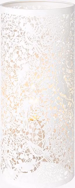 Perch & Parrow Cicero Table Lamp in Beige and White