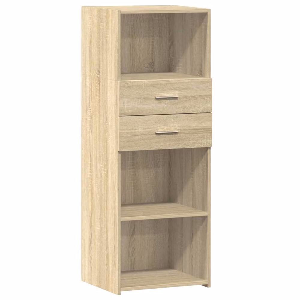 Berkfield Home Sonoma Oak Highboard in Beige, W/D/H: 45 x 42.5 x 124 cm – 2
