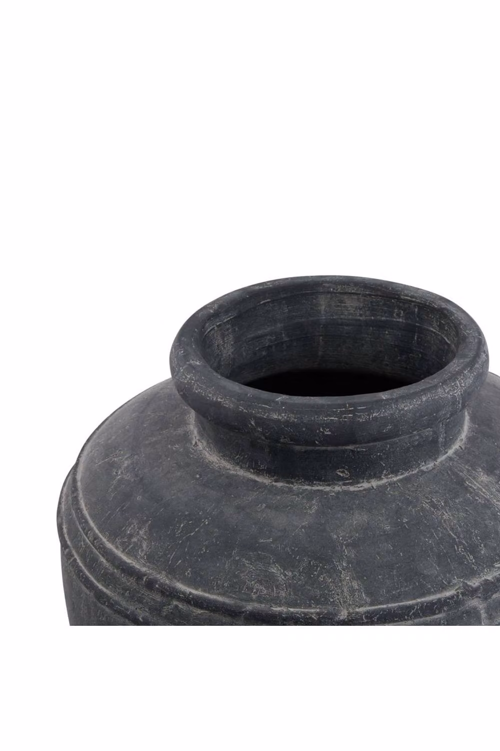 KDMD Amalfi Large Grey Ceramic Water Pot for Rustic and Modern Tabletop Decor – 2