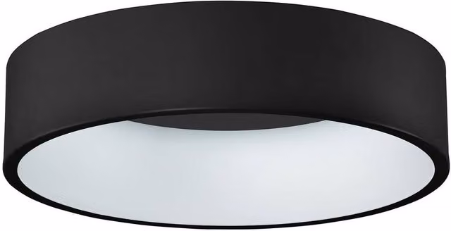 Netlighting Chiara Modern Cylindrical LED Ceiling Light, 4000K, Black