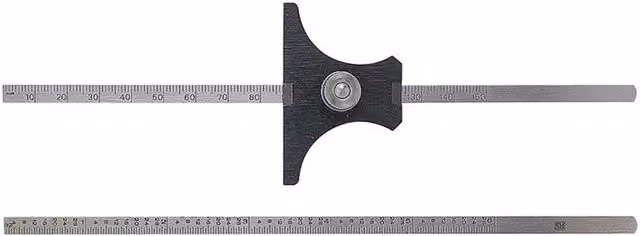 Moore & Wright Reversible Base Depth Gauge in Silver and Multicolour