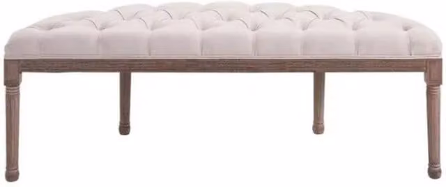 Furnold Upholstered Wooden Shoe Rack in Beige and White