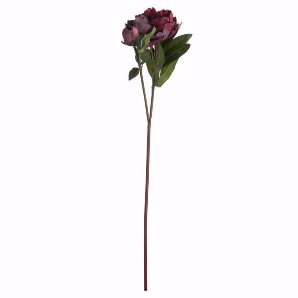 Lemon Pavilion Red Peony Artificial Flower, W20 x D20 x H58 cm – 3