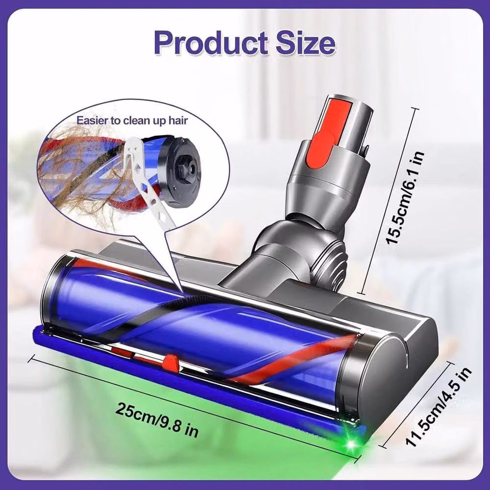 SPETLEK Replacement Head for Dyson V7 and V8, Multicolour, 0.6m2 – 3