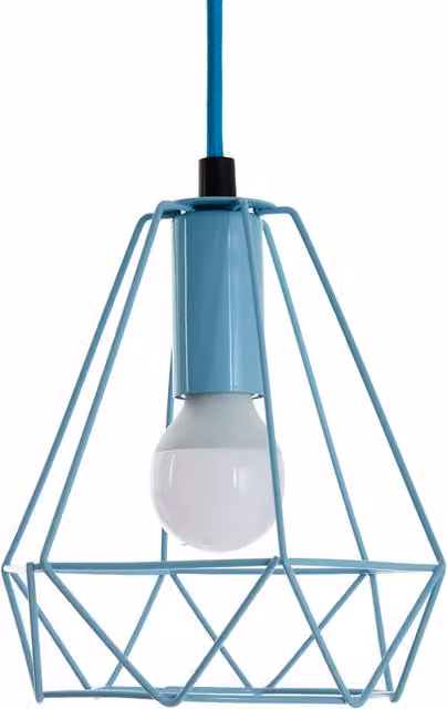 Orsina Modern Blue Metal Round Pendant Light by Interiors by Premier