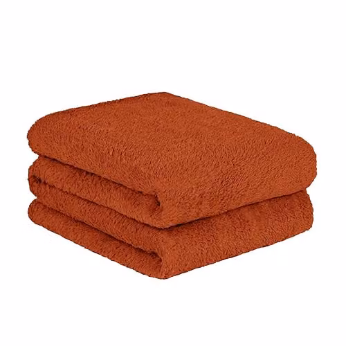 OHS Teddy Fleece Throw Blanket in Orange, W/D/H: 150 x 200 cm